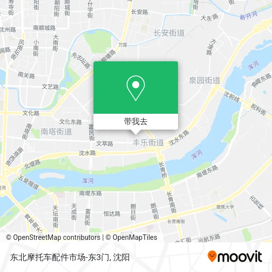东北摩托车配件市场-东3门地图