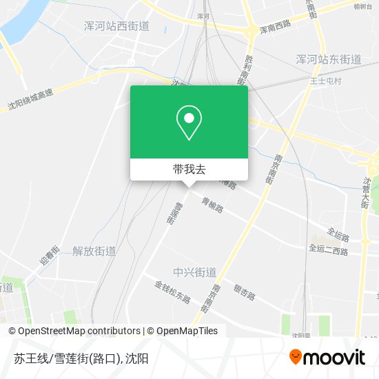 苏王线/雪莲街(路口)地图