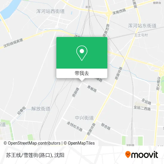 苏王线/雪莲街(路口)地图