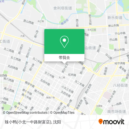 辣小鸭(小北一中路财富店)地图