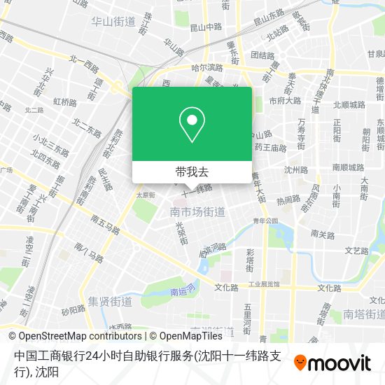 中国工商银行24小时自助银行服务(沈阳十一纬路支行)地图