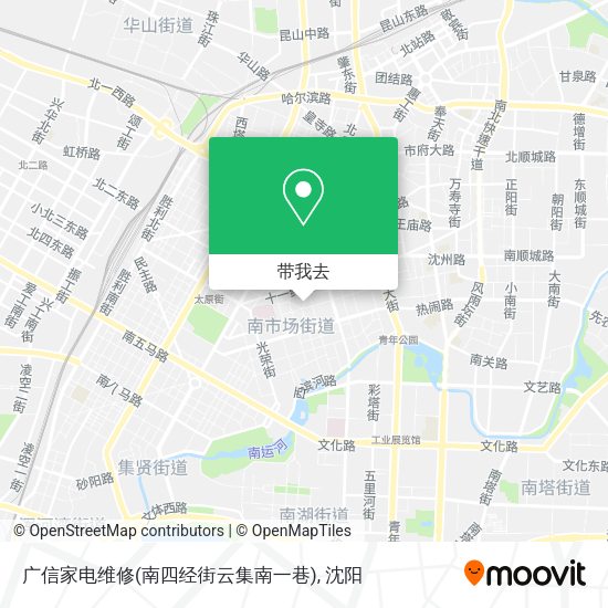 广信家电维修(南四经街云集南一巷)地图