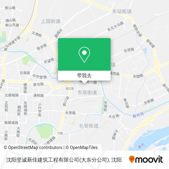 沈阳坚诚新佳建筑工程有限公司(大东分公司)地图
