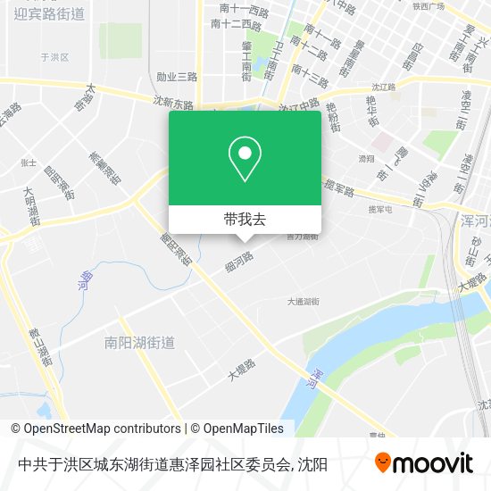 中共于洪区城东湖街道惠泽园社区委员会地图
