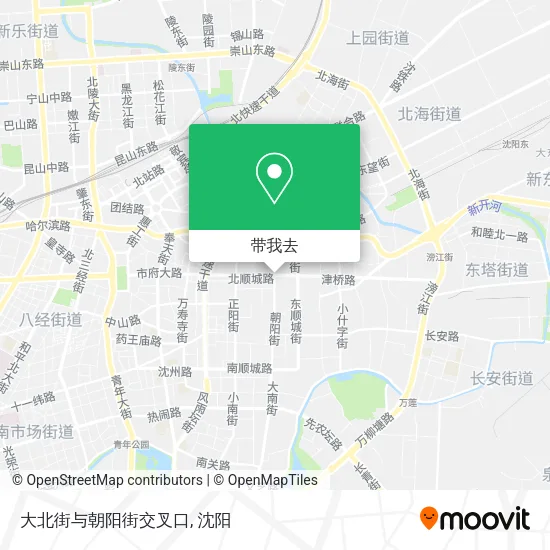 大北街与朝阳街交叉口地图