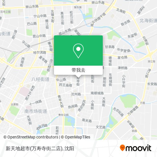 新天地超市(万寿寺街二店)地图