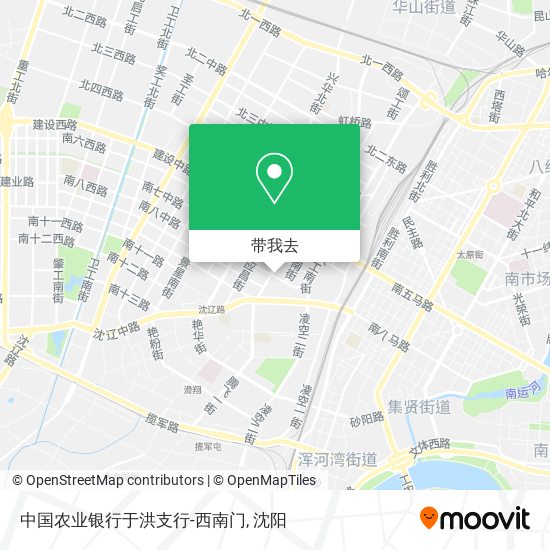 中国农业银行于洪支行-西南门地图