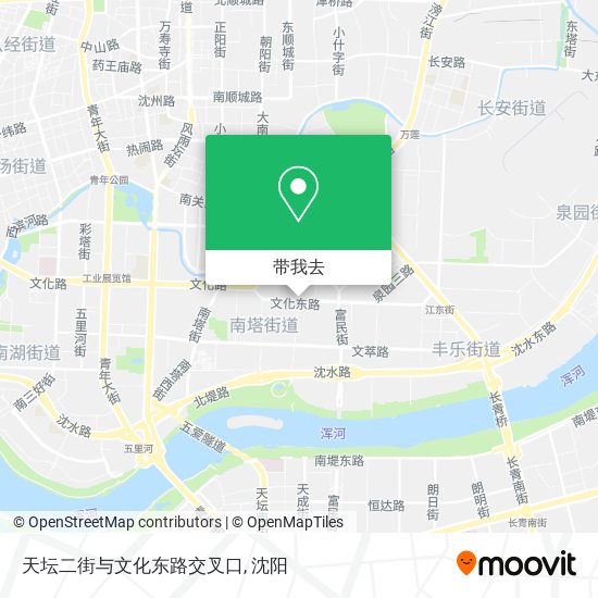 天坛二街与文化东路交叉口地图