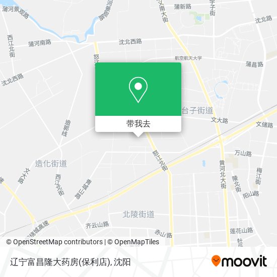 辽宁富昌隆大药房(保利店)地图