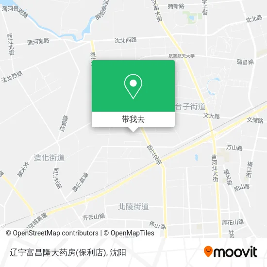 辽宁富昌隆大药房(保利店)地图