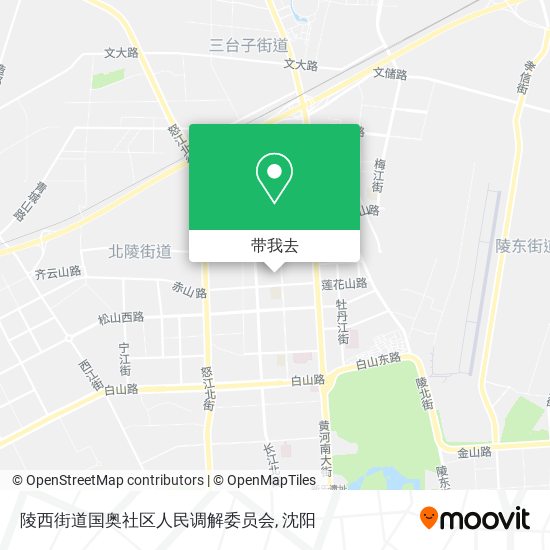 陵西街道国奥社区人民调解委员会地图