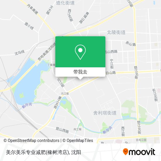 美尔美乐专业减肥(橡树湾店)地图