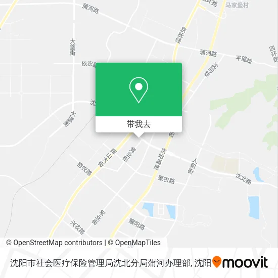 沈阳市社会医疗保险管理局沈北分局蒲河办理部地图