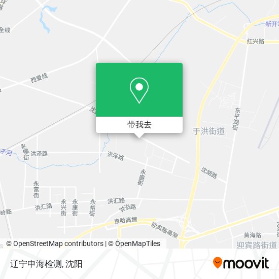 辽宁申海检测地图