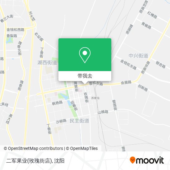 二军果业(玫瑰街店)地图