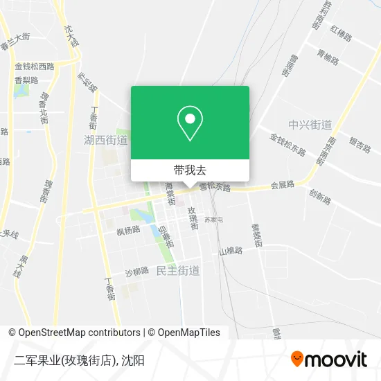 二军果业(玫瑰街店)地图