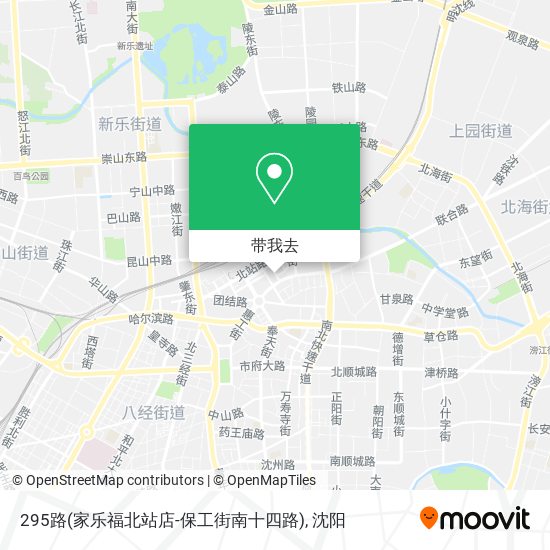 295路(家乐福北站店-保工街南十四路)地图