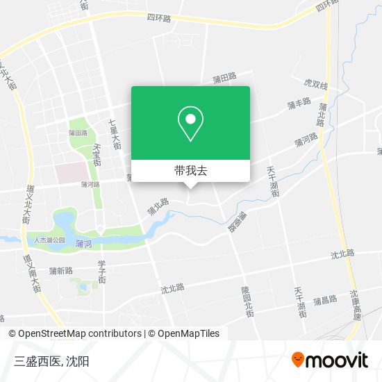 三盛西医地图
