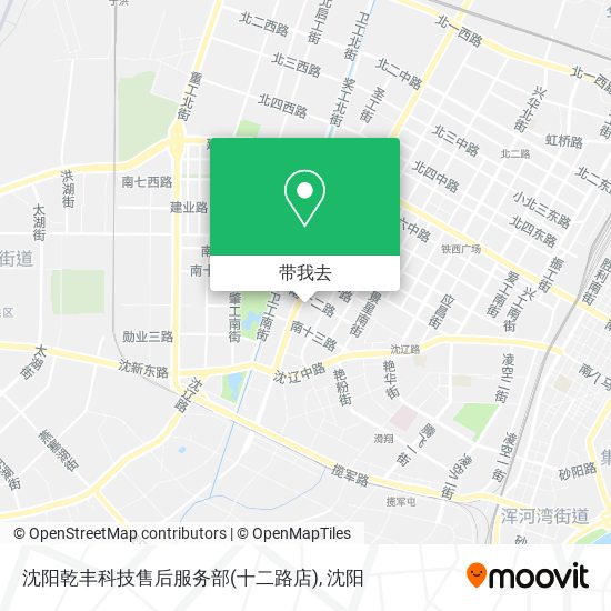 沈阳乾丰科技售后服务部(十二路店)地图