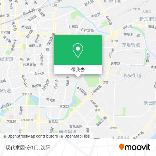 现代家园-东1门地图