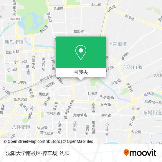 沈阳大学南校区-停车场地图