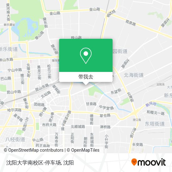 沈阳大学南校区-停车场地图