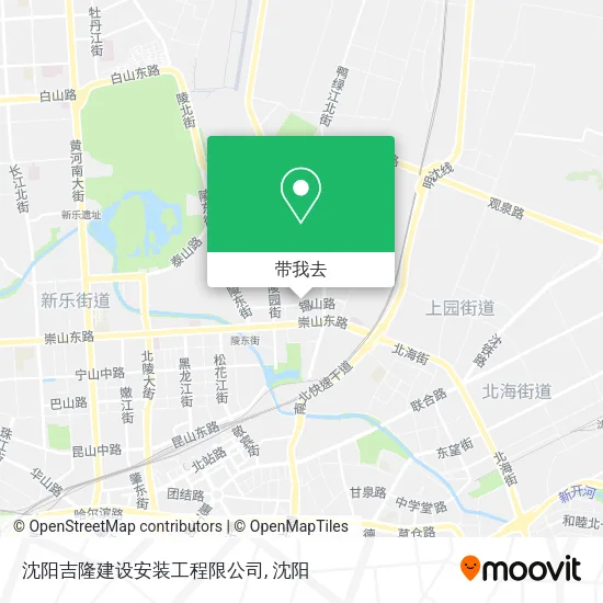 沈阳吉隆建设安装工程限公司地图
