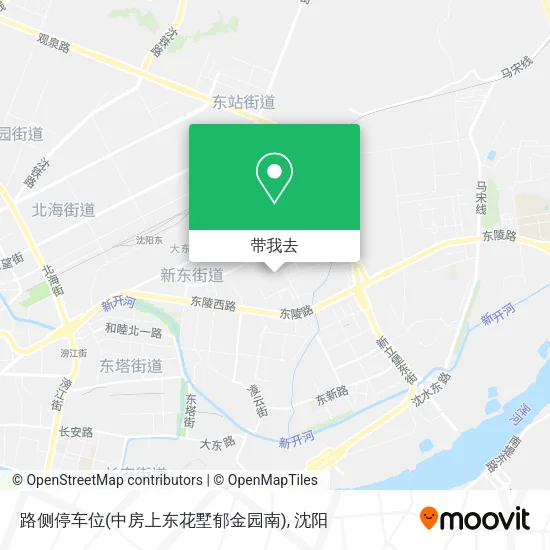 路侧停车位(中房上东花墅郁金园南)地图