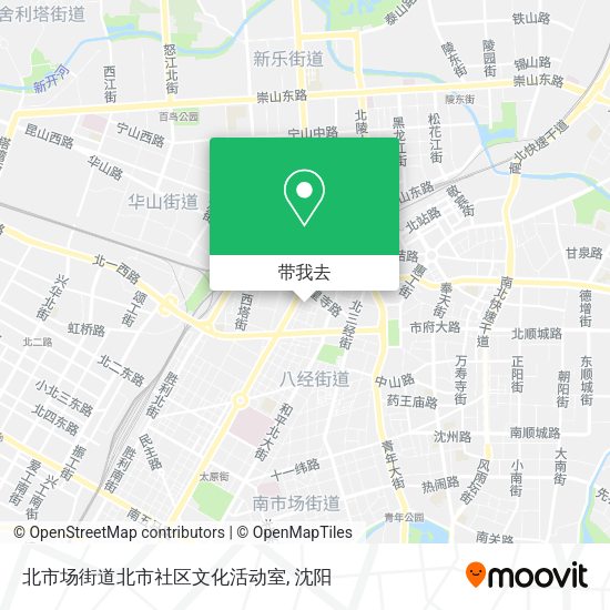 北市场街道北市社区文化活动室地图