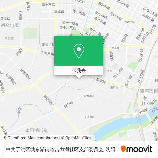中共于洪区城东湖街道吉力湖社区支部委员会地图