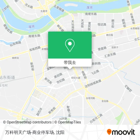 万科明天广场-商业停车场地图