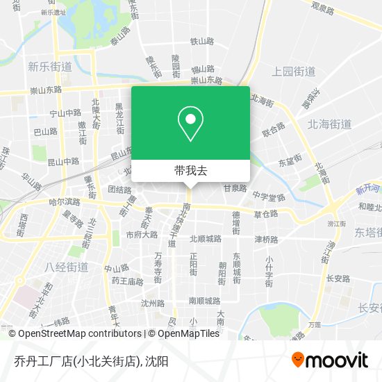 乔丹工厂店(小北关街店)地图