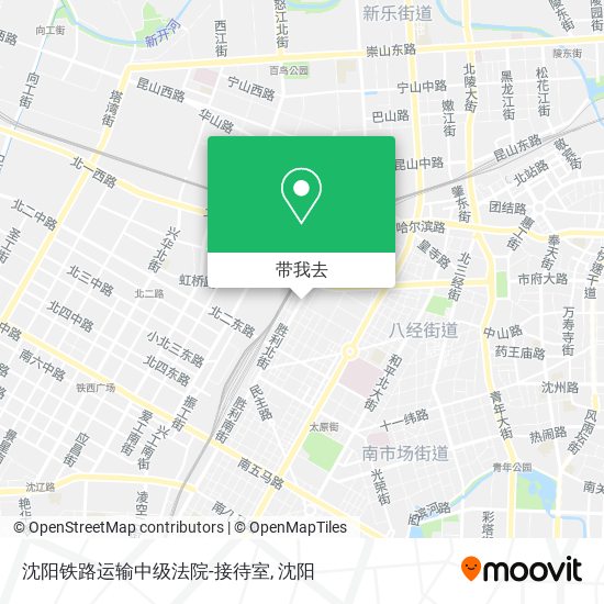 沈阳铁路运输中级法院-接待室地图