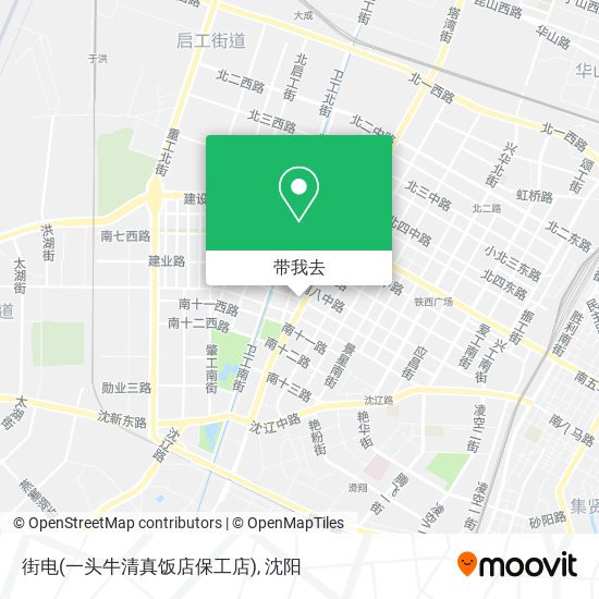 街电(一头牛清真饭店保工店)地图