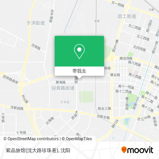 紫晶旅馆(沈大路珍珠巷)地图