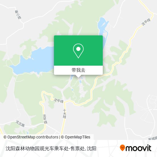 沈阳森林动物园观光车乘车处-售票处地图