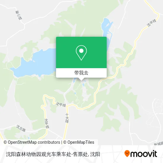沈阳森林动物园观光车乘车处-售票处地图