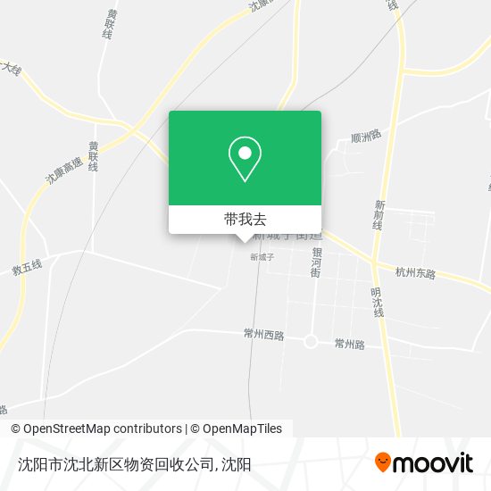 沈阳市沈北新区物资回收公司地图