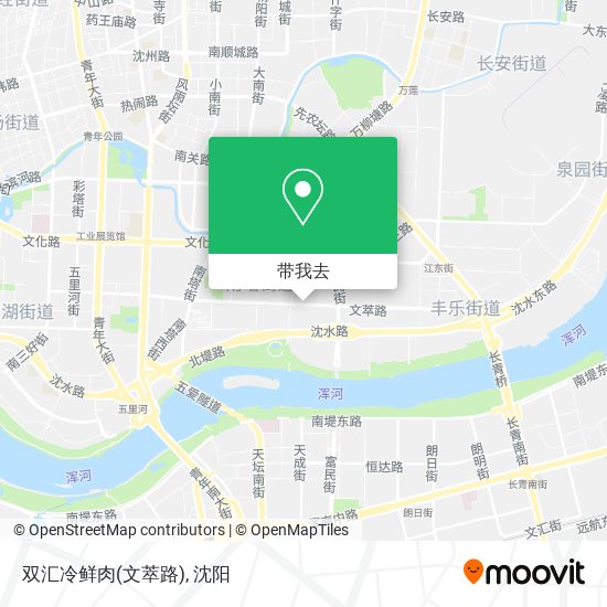 双汇冷鲜肉(文萃路)地图