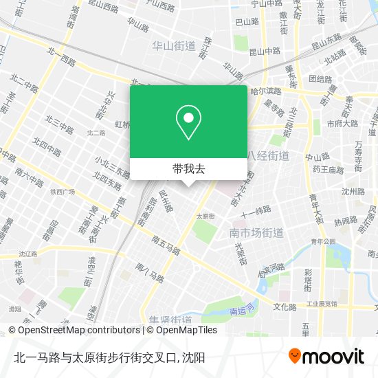 北一马路与太原街步行街交叉口地图