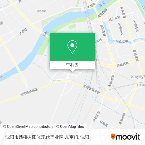 沈阳市残疾人阳光现代产业园-东南门地图