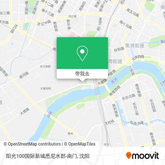 阳光100国际新城悉尼水郡-南门地图
