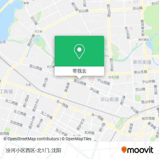 汾河小区西区-北1门地图
