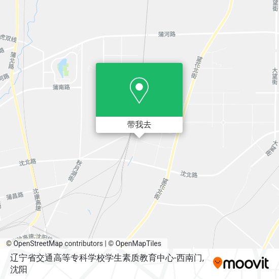 辽宁省交通高等专科学校学生素质教育中心-西南门地图