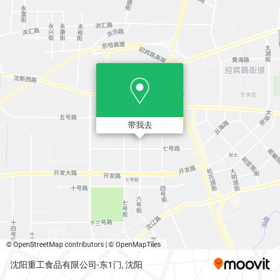 沈阳重工食品有限公司-东1门地图