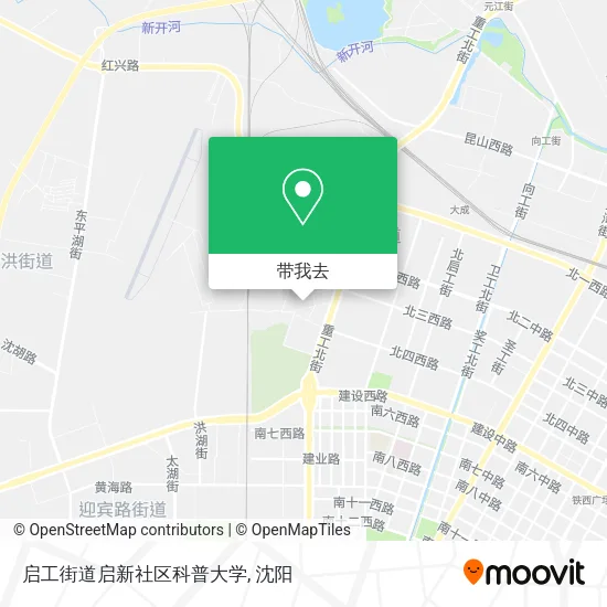 启工街道启新社区科普大学地图