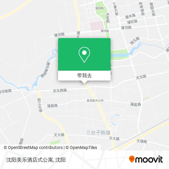 沈阳美乐酒店式公寓地图