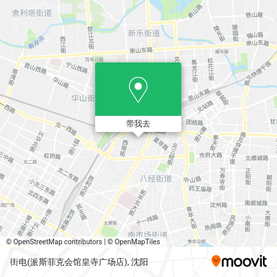 街电(派斯菲克会馆皇寺广场店)地图