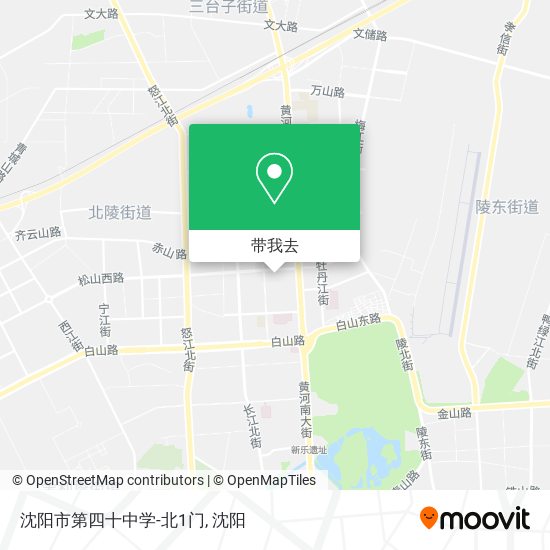 沈阳市第四十中学-北1门地图