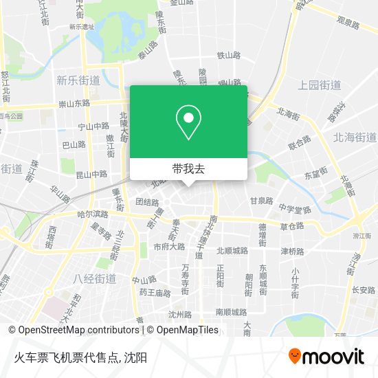 火车票飞机票代售点地图